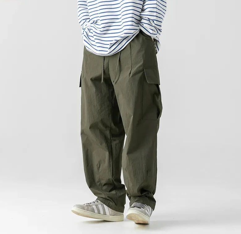 Summer New Pants Men Korean Fashion Loose Thin Section Plain Pants Office  Suit Pants | Shopee Malaysia